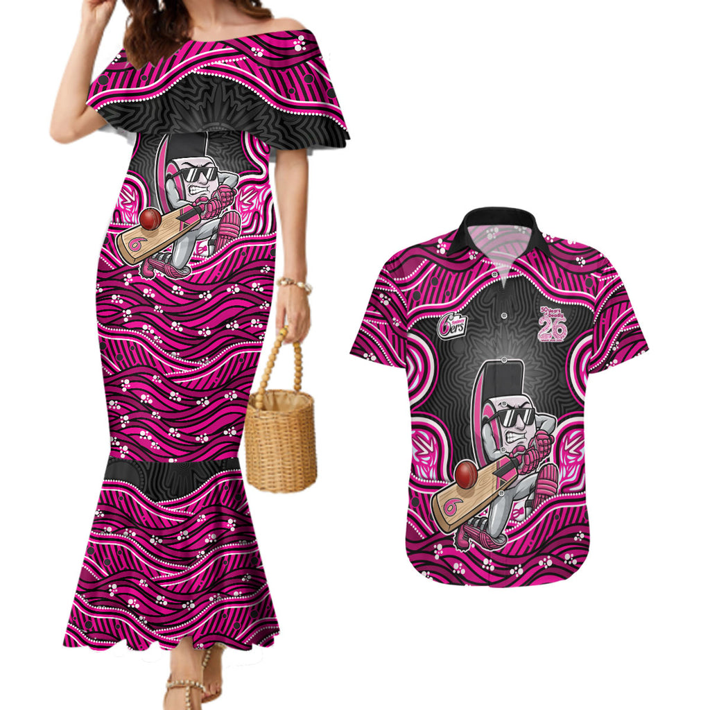 Sydney Sixers NAIDOC Week 2026 Couples Matching Mermaid Dress and Hawaiian Shirt Aboriginal Indigenous - 50 Years of Deadly