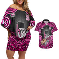 Sydney Sixers NAIDOC Week 2026 Couples Matching Off Shoulder Short Dress and Hawaiian Shirt Aboriginal Indigenous - 50 Years of Deadly