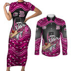Sydney Sixers NAIDOC Week 2026 Couples Matching Short Sleeve Bodycon Dress and Long Sleeve Button Shirt Aboriginal Indigenous - 50 Years of Deadly