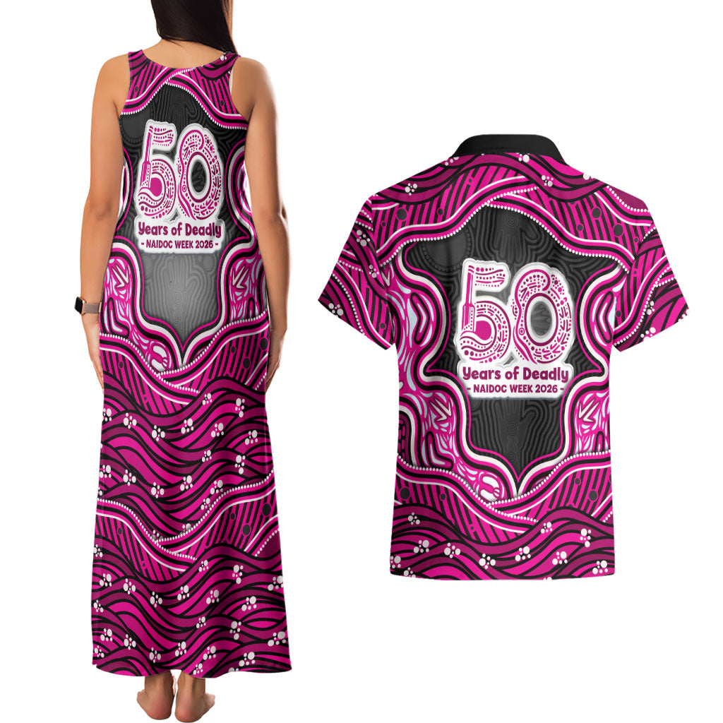 Sydney Sixers NAIDOC Week 2026 Couples Matching Tank Maxi Dress and Hawaiian Shirt Aboriginal Indigenous - 50 Years of Deadly