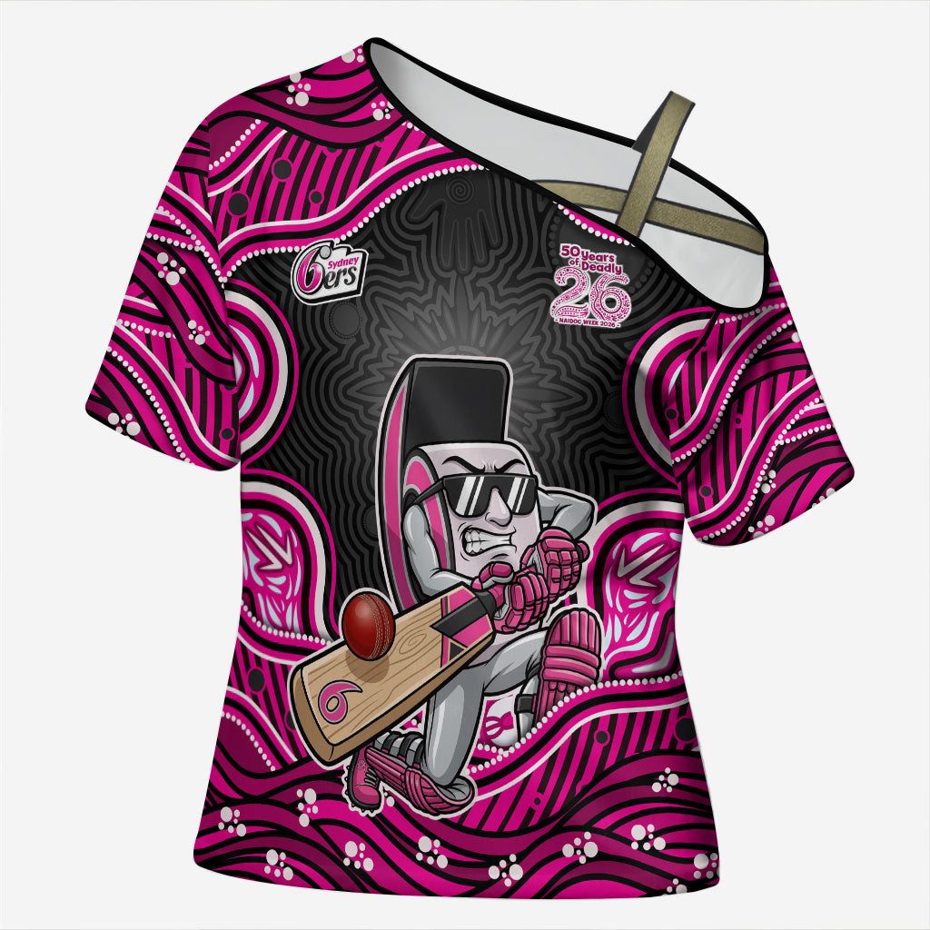 Sydney Sixers NAIDOC Week 2026 Cross Shoulder Shirt Aboriginal Indigenous - 50 Years of Deadly