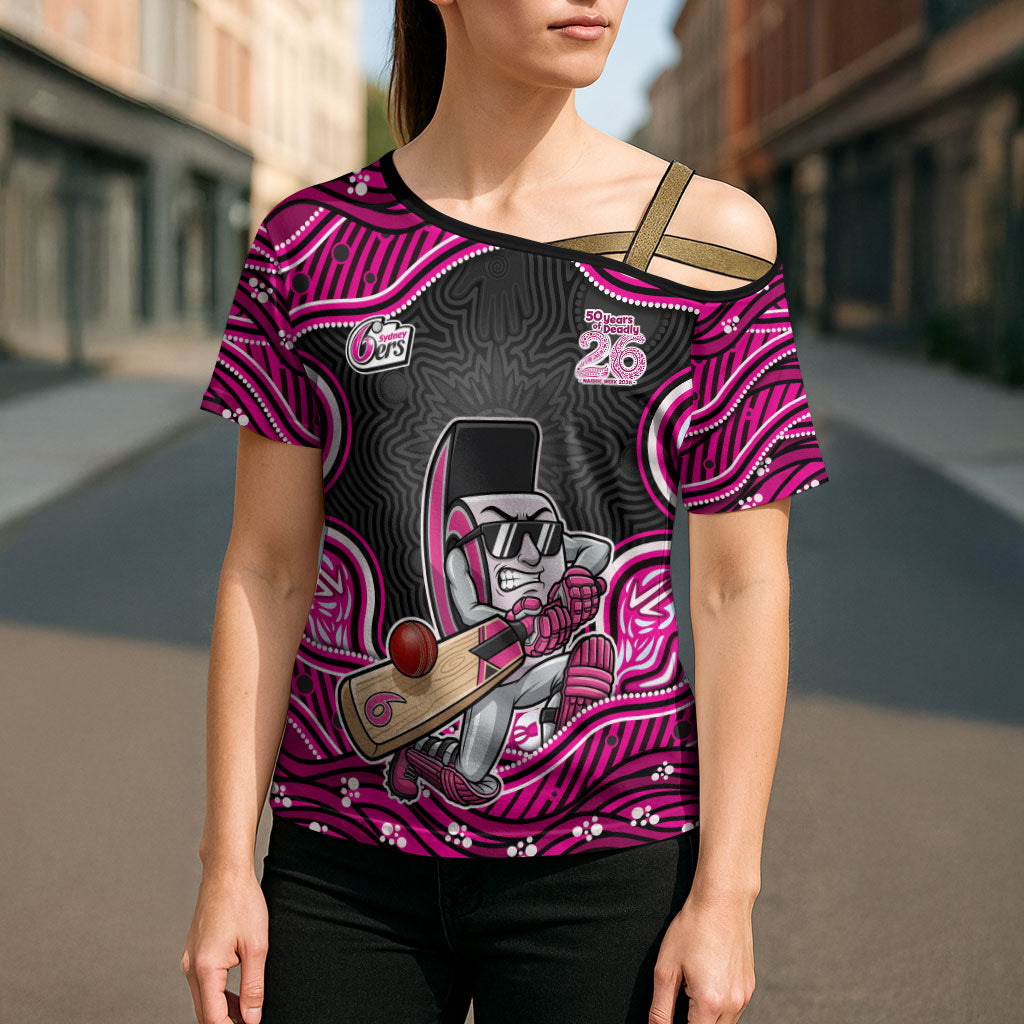Sydney Sixers NAIDOC Week 2026 Cross Shoulder Shirt Aboriginal Indigenous - 50 Years of Deadly