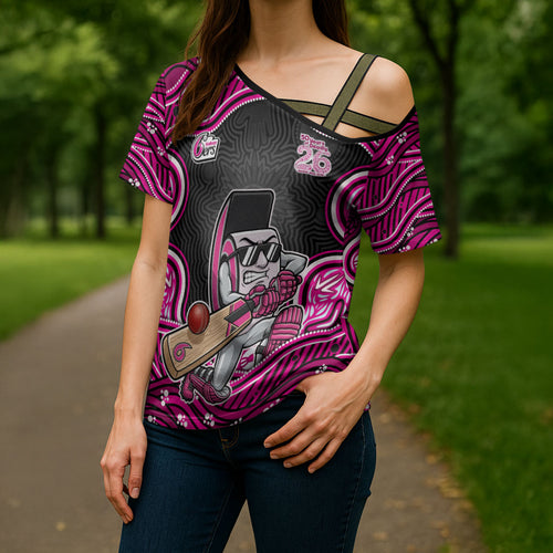 Sydney Sixers NAIDOC Week 2026 Cross Shoulder Shirt Aboriginal Indigenous - 50 Years of Deadly