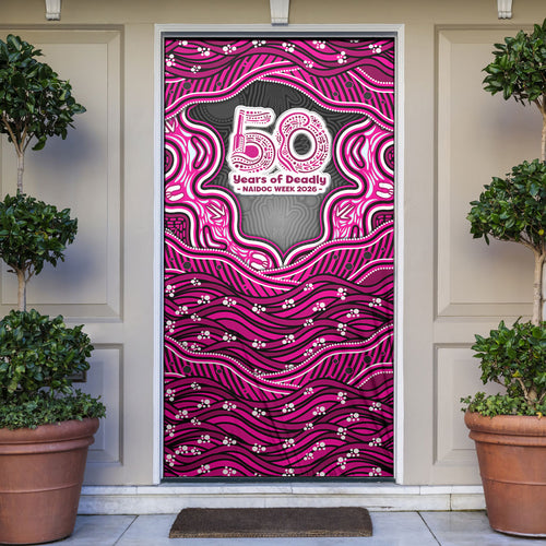 Sydney Sixers NAIDOC Week 2026 Door Cover Aboriginal Indigenous - 50 Years of Deadly