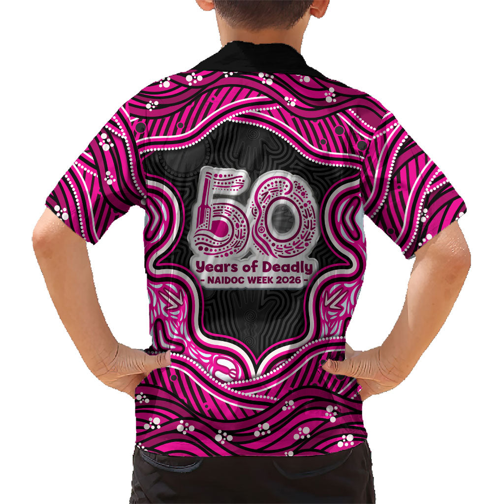 Sydney Sixers NAIDOC Week 2026 Family Matching Long Sleeve Bodycon Dress and Hawaiian Shirt Aboriginal Indigenous - 50 Years of Deadly
