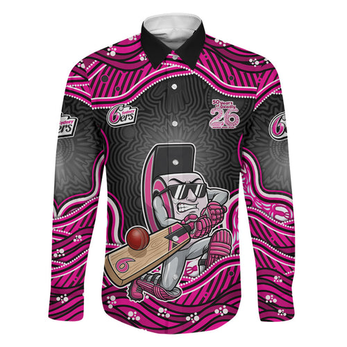 Sydney Sixers NAIDOC Week 2026 Family Matching Long Sleeve Bodycon Dress and Hawaiian Shirt Aboriginal Indigenous - 50 Years of Deadly