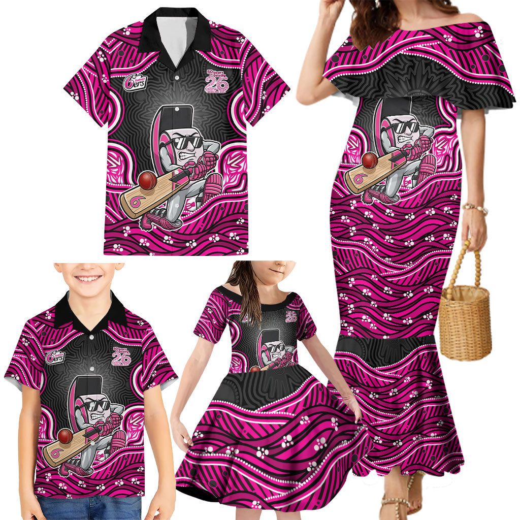 Sydney Sixers NAIDOC Week 2026 Family Matching Mermaid Dress and Hawaiian Shirt Aboriginal Indigenous - 50 Years of Deadly