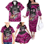 Sydney Sixers NAIDOC Week 2026 Family Matching Off The Shoulder Long Sleeve Dress and Hawaiian Shirt Aboriginal Indigenous - 50 Years of Deadly