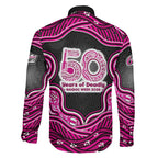 Sydney Sixers NAIDOC Week 2026 Family Matching Off The Shoulder Long Sleeve Dress and Hawaiian Shirt Aboriginal Indigenous - 50 Years of Deadly