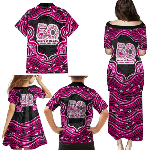 Sydney Sixers NAIDOC Week 2026 Family Matching Puletasi and Hawaiian Shirt Aboriginal Indigenous - 50 Years of Deadly