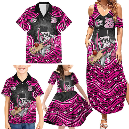 Sydney Sixers NAIDOC Week 2026 Family Matching Summer Maxi Dress and Hawaiian Shirt Aboriginal Indigenous - 50 Years of Deadly