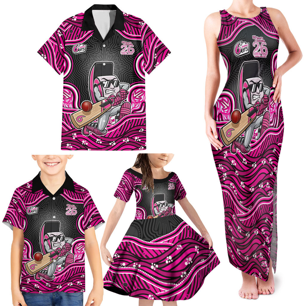 Sydney Sixers NAIDOC Week 2026 Family Matching Tank Maxi Dress and Hawaiian Shirt Aboriginal Indigenous - 50 Years of Deadly