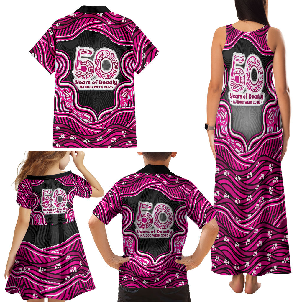Sydney Sixers NAIDOC Week 2026 Family Matching Tank Maxi Dress and Hawaiian Shirt Aboriginal Indigenous - 50 Years of Deadly
