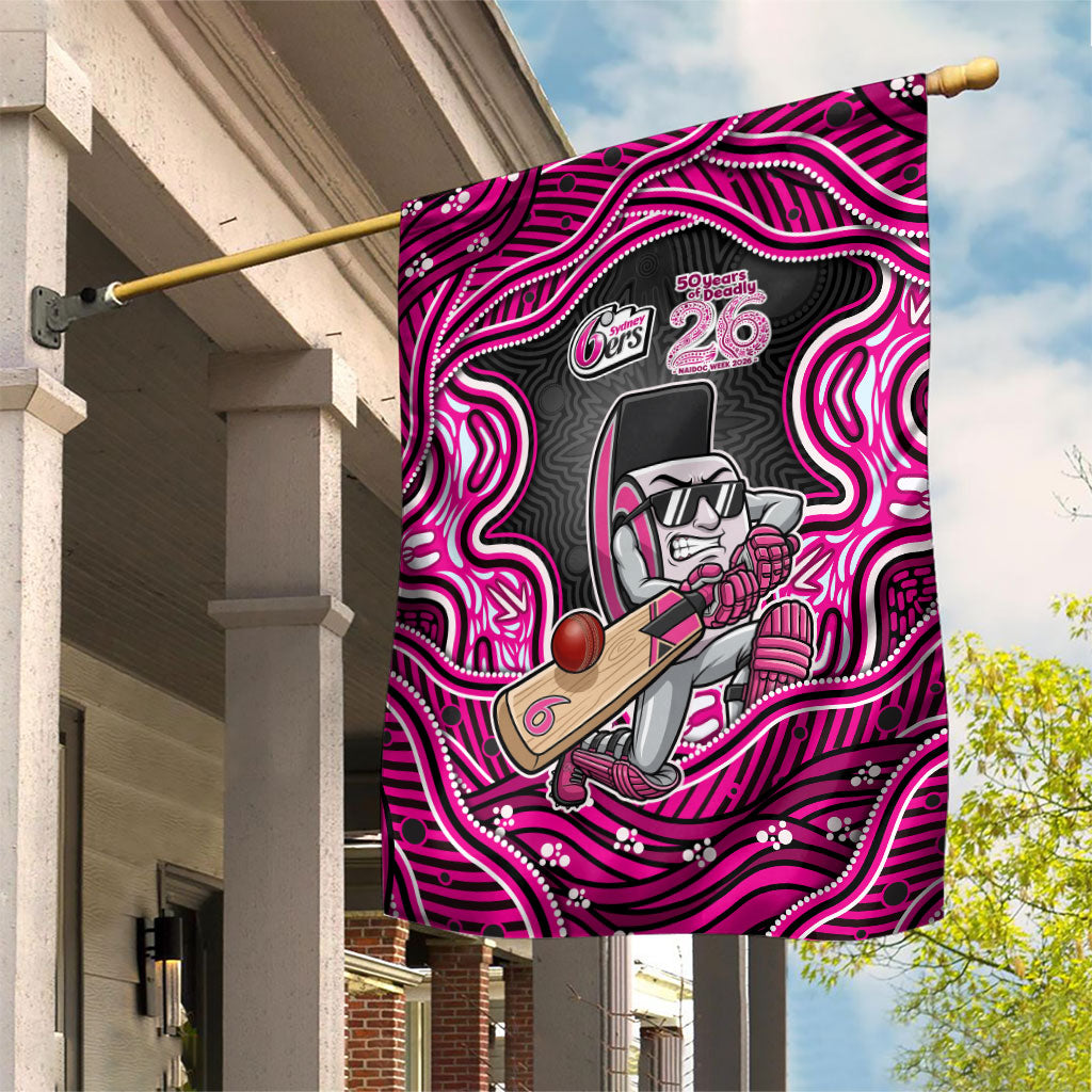 Sydney Sixers NAIDOC Week 2026 Garden Flag Aboriginal Indigenous - 50 Years of Deadly