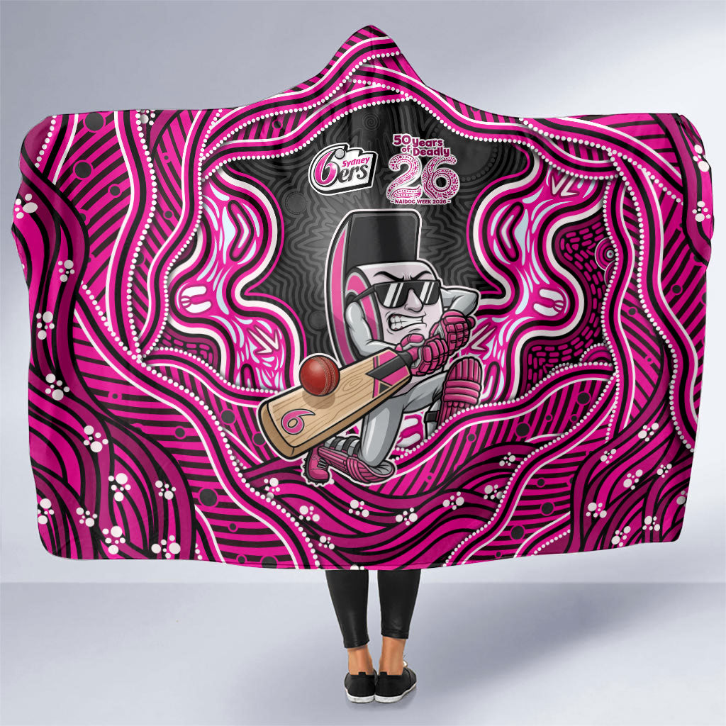 Sydney Sixers NAIDOC Week 2026 Hooded Blanket Aboriginal Indigenous - 50 Years of Deadly