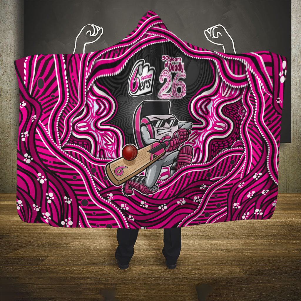 Sydney Sixers NAIDOC Week 2026 Hooded Blanket Aboriginal Indigenous - 50 Years of Deadly