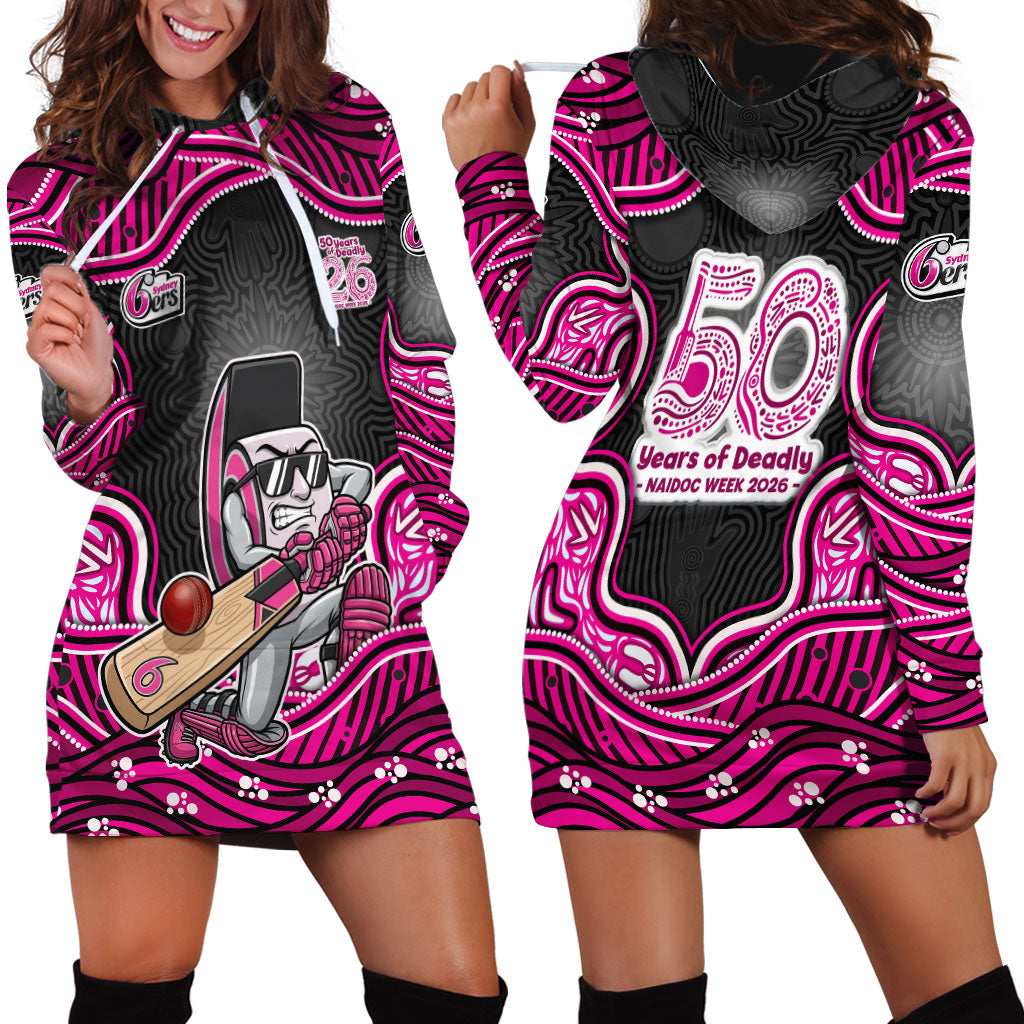 Sydney Sixers NAIDOC Week 2026 Hoodie Dress Aboriginal Indigenous - 50 Years of Deadly
