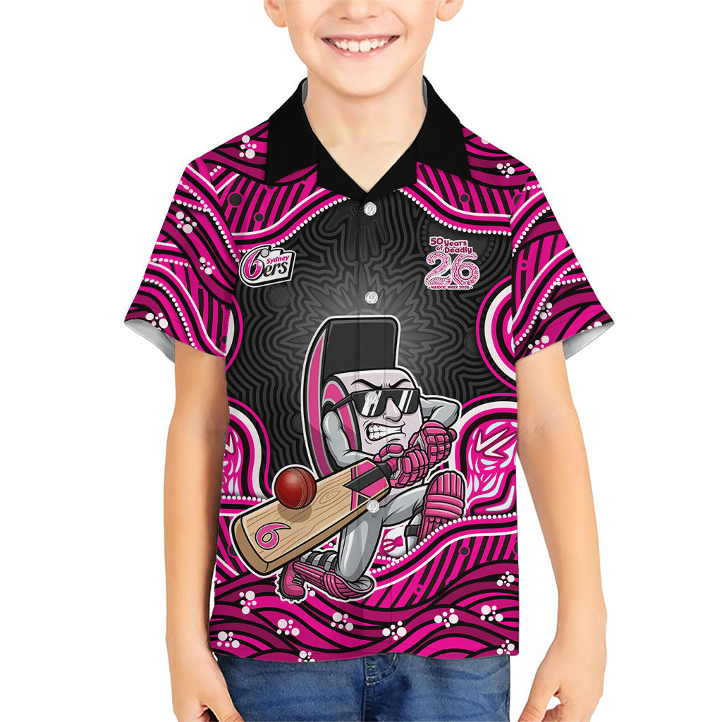Sydney Sixers NAIDOC Week 2026 Kid Hawaiian Shirt Aboriginal Indigenous - 50 Years of Deadly