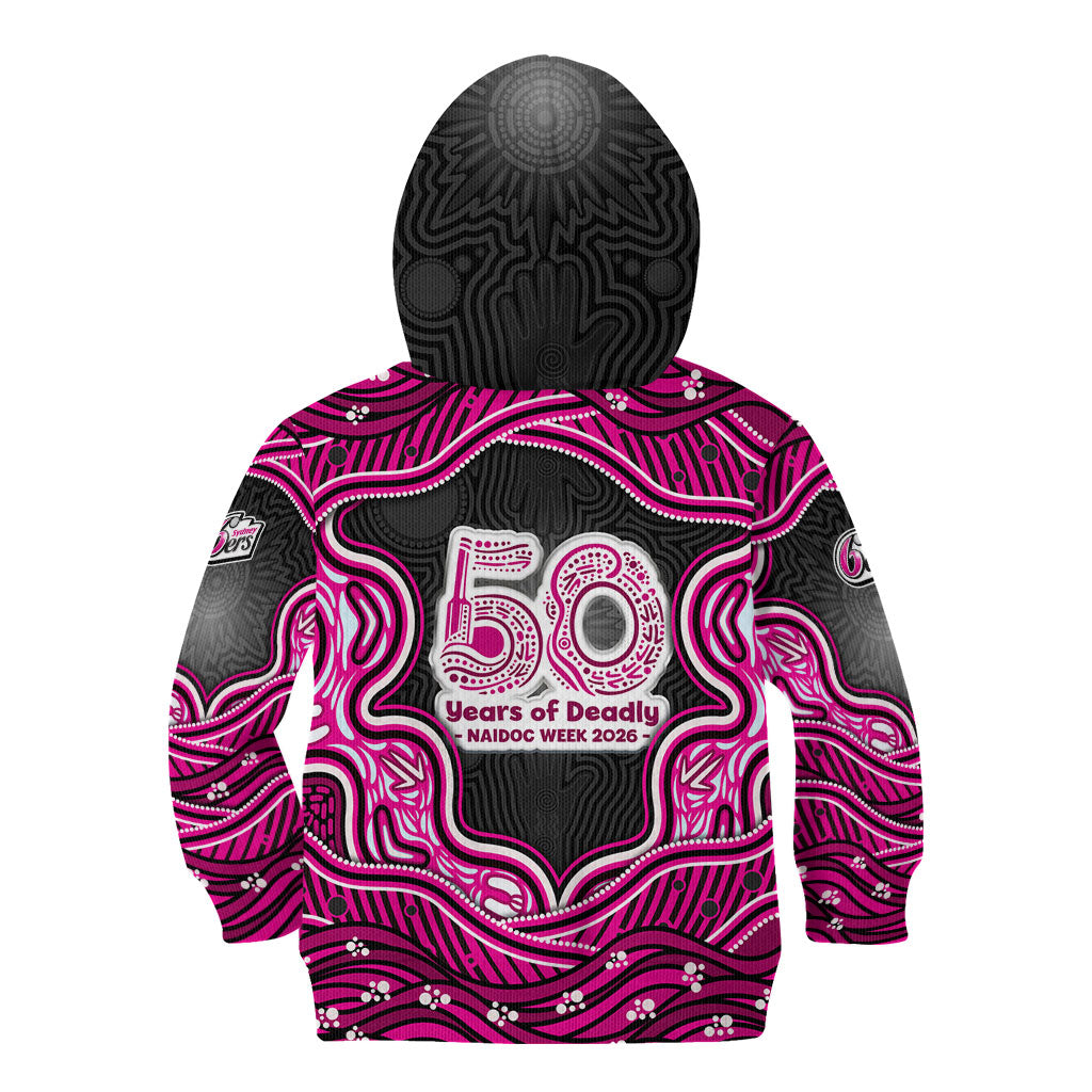 Sydney Sixers NAIDOC Week 2026 Kid Hoodie Aboriginal Indigenous - 50 Years of Deadly