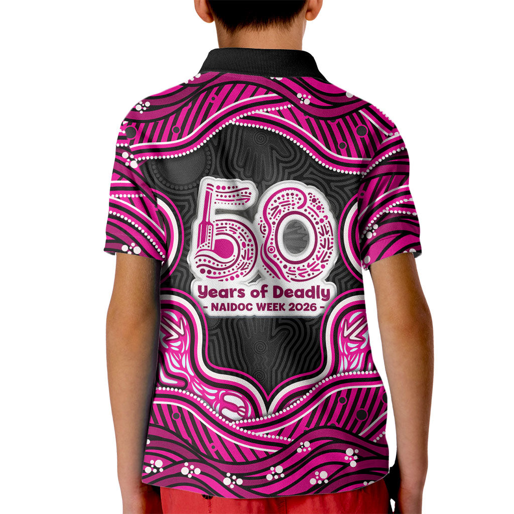 Sydney Sixers NAIDOC Week 2026 Kid Polo Shirt Aboriginal Indigenous - 50 Years of Deadly