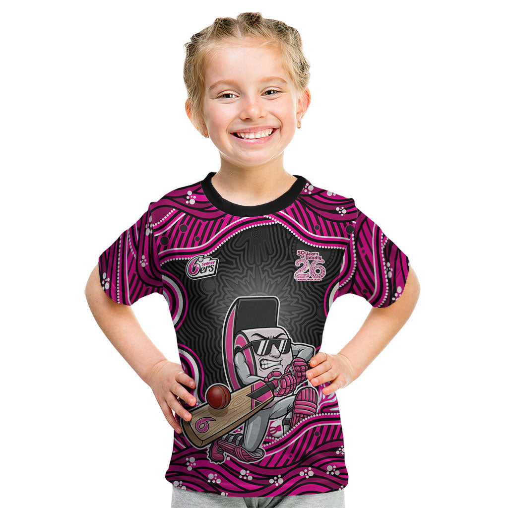 Sydney Sixers NAIDOC Week 2026 Kid T Shirt Aboriginal Indigenous - 50 Years of Deadly