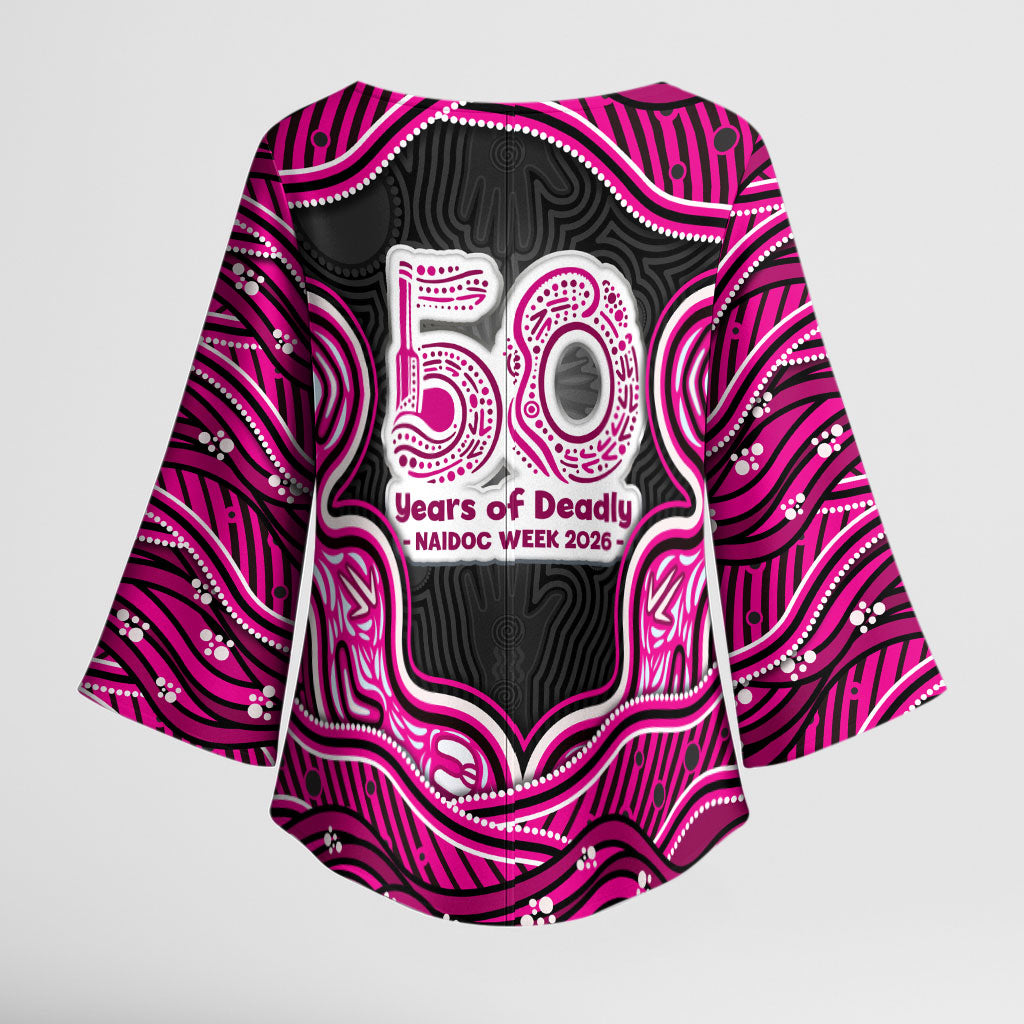 Sydney Sixers NAIDOC Week 2026 Kimono Sleeve Blouse Aboriginal Indigenous - 50 Years of Deadly