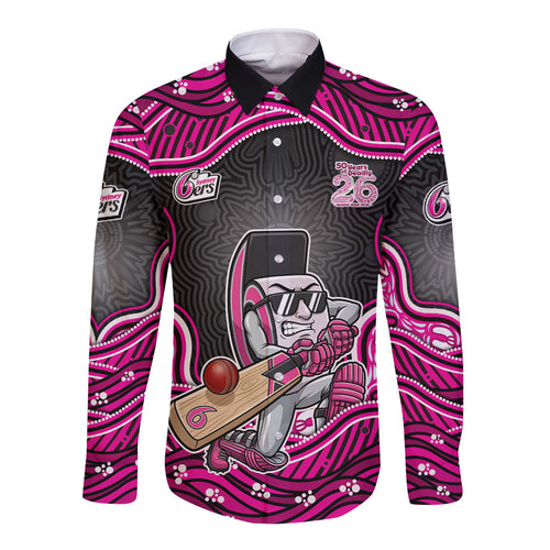 Sydney Sixers NAIDOC Week 2026 Long Sleeve Button Shirt Aboriginal Indigenous - 50 Years of Deadly