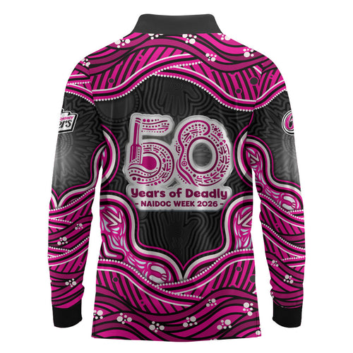 Sydney Sixers NAIDOC Week 2026 Long Sleeve Polo Shirt Aboriginal Indigenous - 50 Years of Deadly