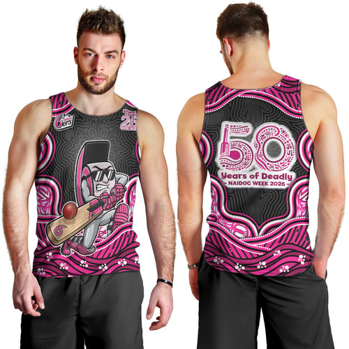 Sydney Sixers NAIDOC Week 2026 Men Tank Top Aboriginal Indigenous - 50 Years of Deadly