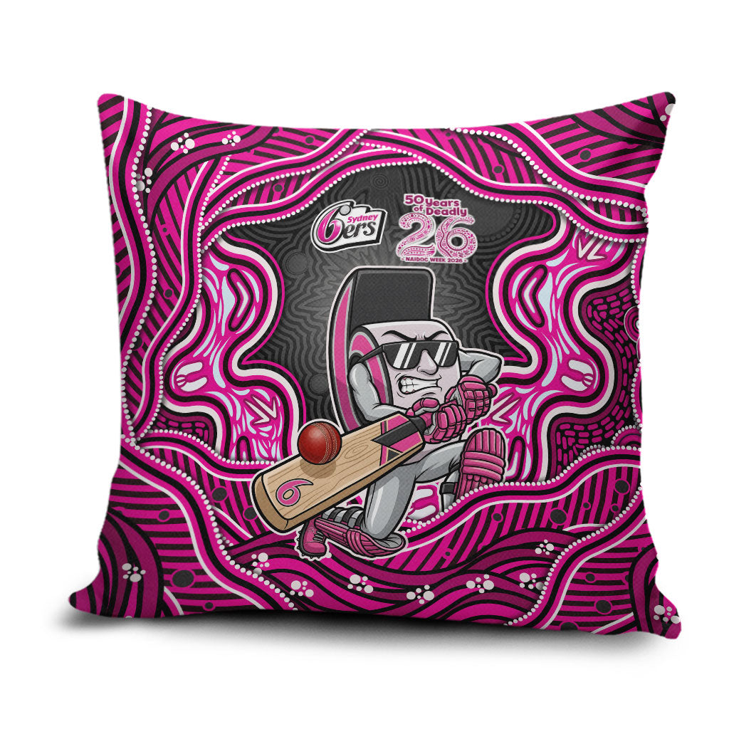 Sydney Sixers NAIDOC Week 2026 Pillow Cover Aboriginal Indigenous - 50 Years of Deadly