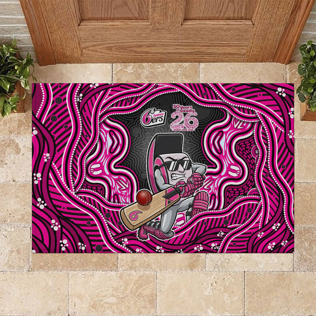 Sydney Sixers NAIDOC Week 2026 Rubber Doormat Aboriginal Indigenous - 50 Years of Deadly