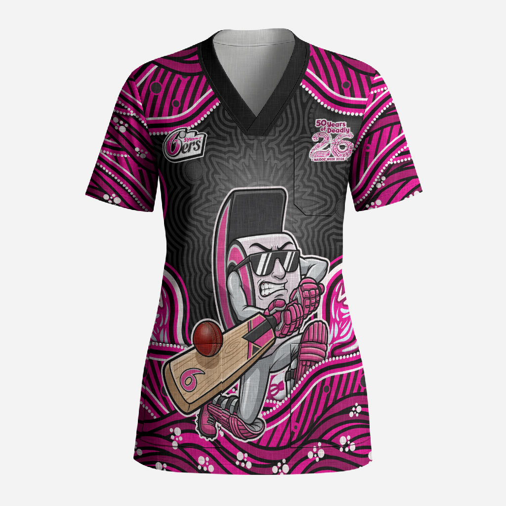 Sydney Sixers NAIDOC Week 2026 Scrub Top Aboriginal Indigenous - 50 Years of Deadly