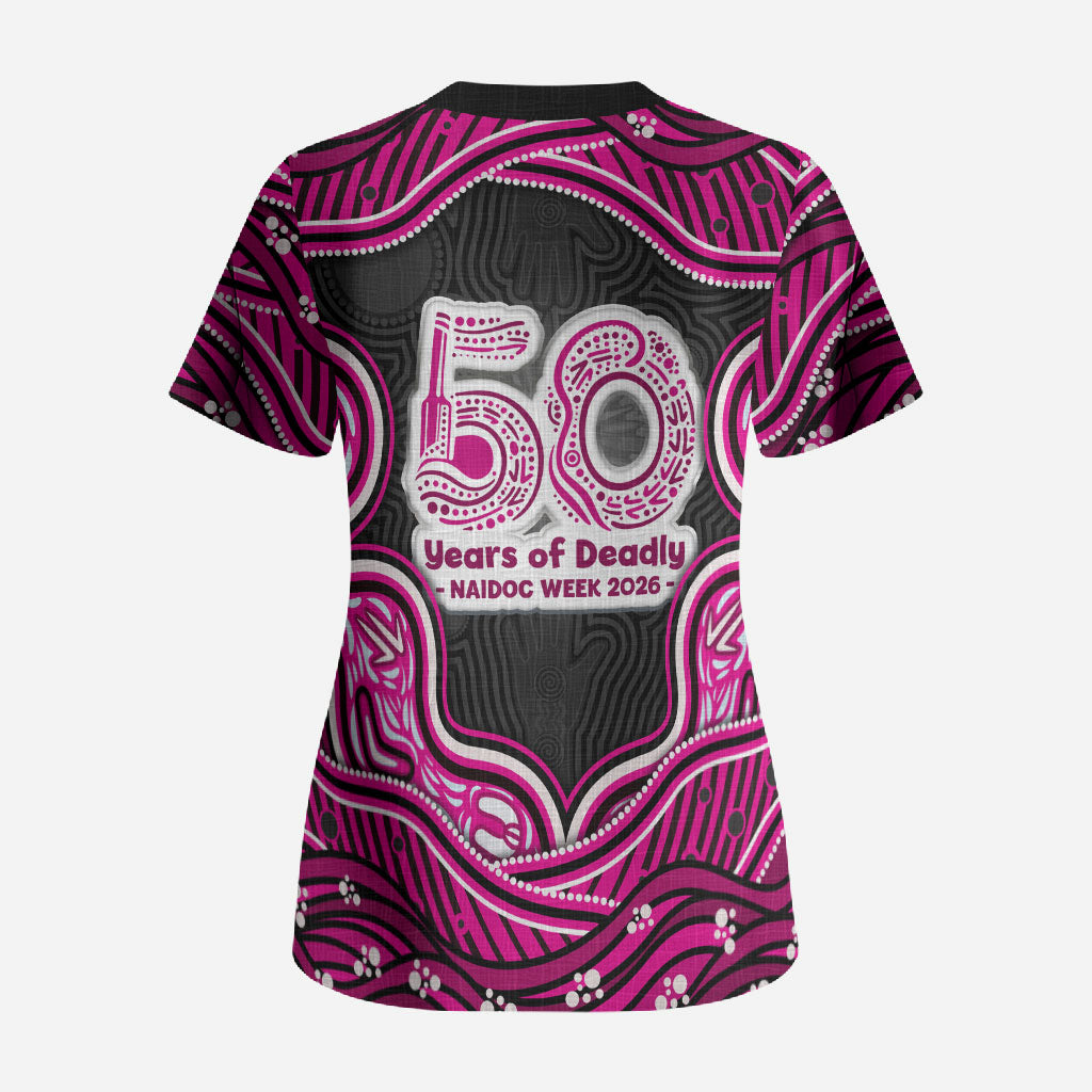 Sydney Sixers NAIDOC Week 2026 Scrub Top Aboriginal Indigenous - 50 Years of Deadly