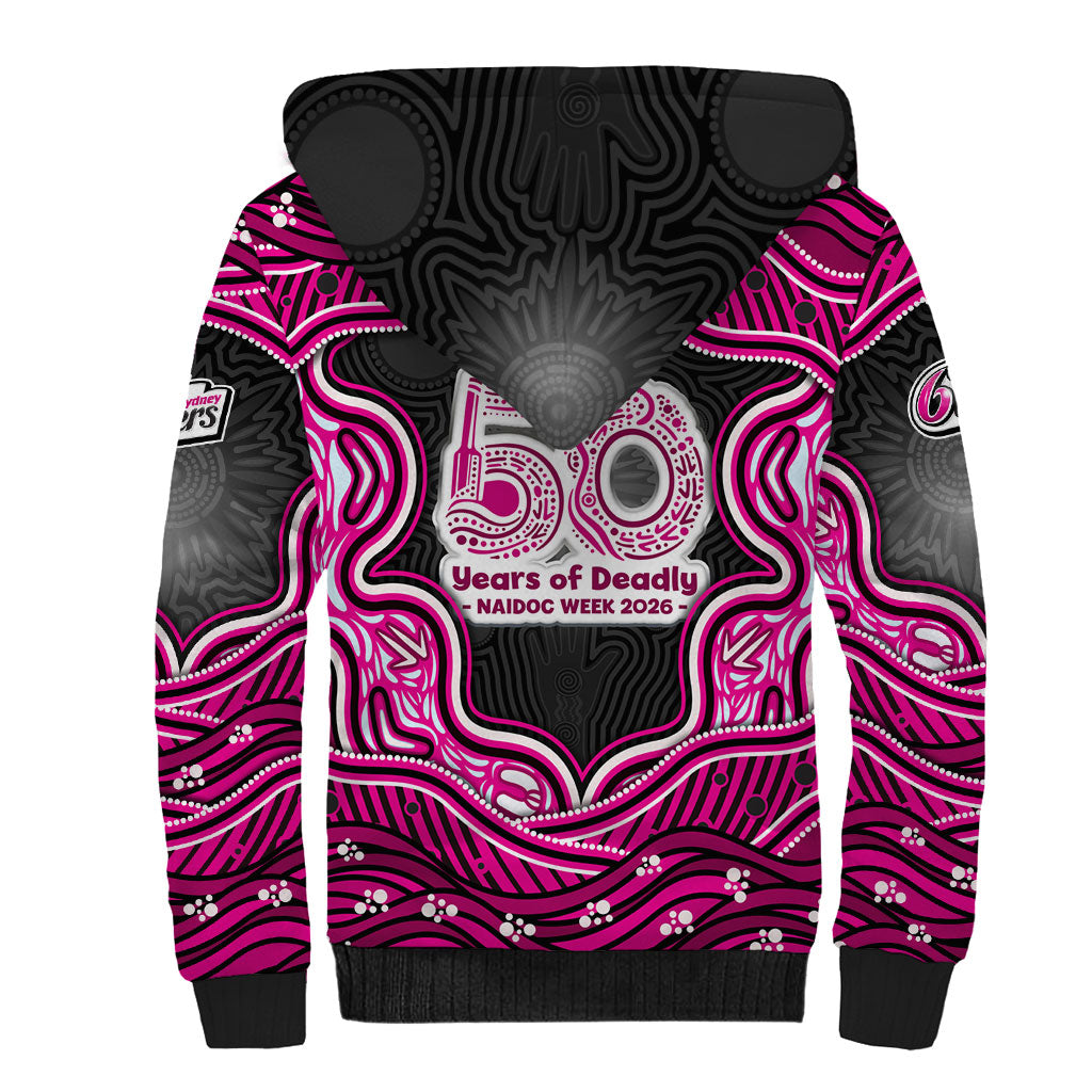 Sydney Sixers NAIDOC Week 2026 Sherpa Hoodie Aboriginal Indigenous - 50 Years of Deadly