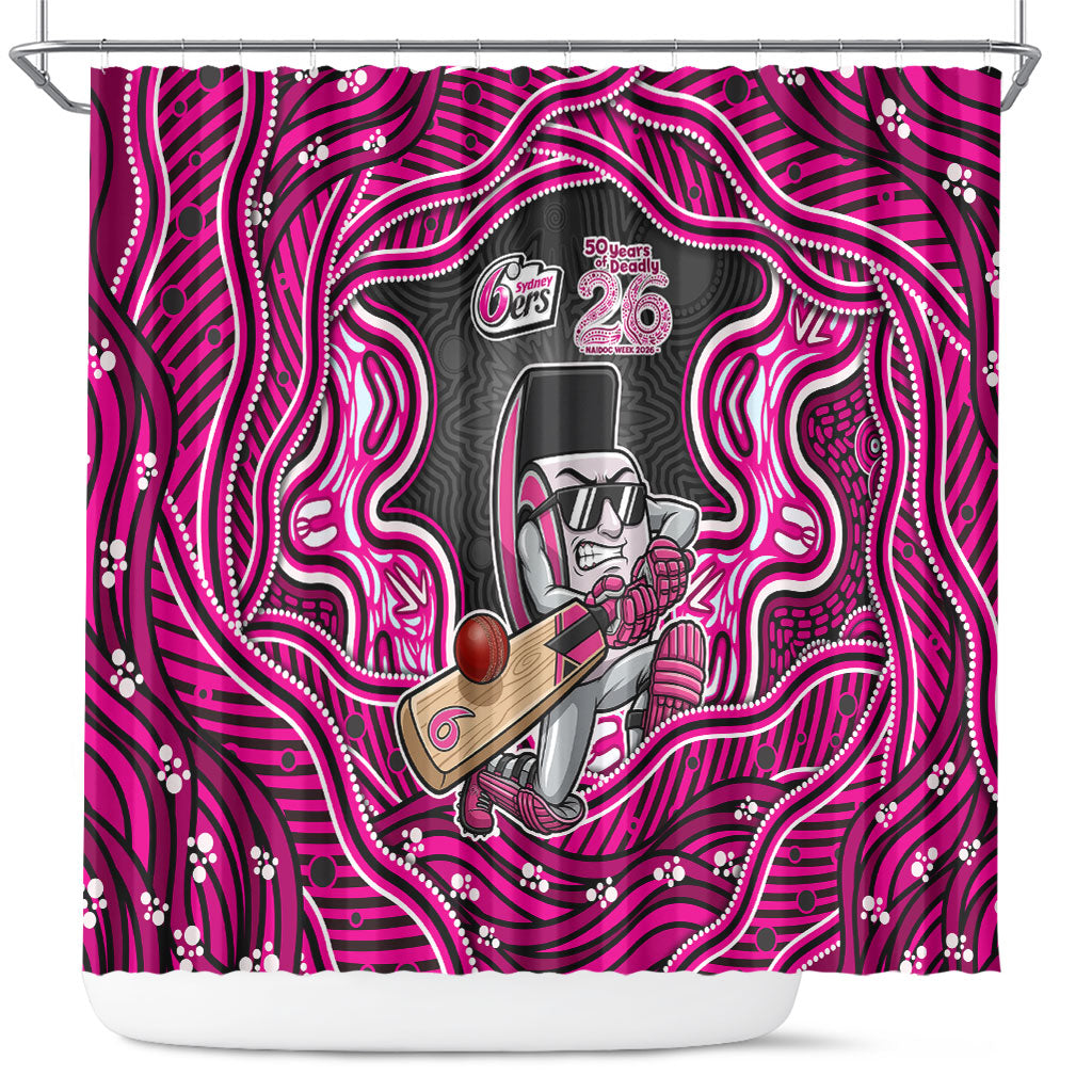 Sydney Sixers NAIDOC Week 2026 Shower Curtain Aboriginal Indigenous - 50 Years of Deadly