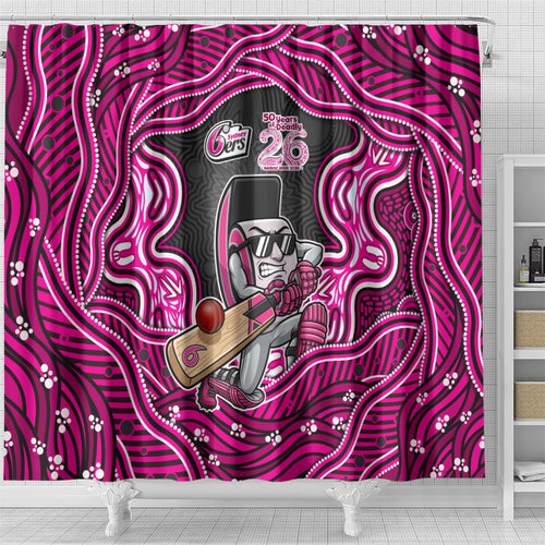 Sydney Sixers NAIDOC Week 2026 Shower Curtain Aboriginal Indigenous - 50 Years of Deadly
