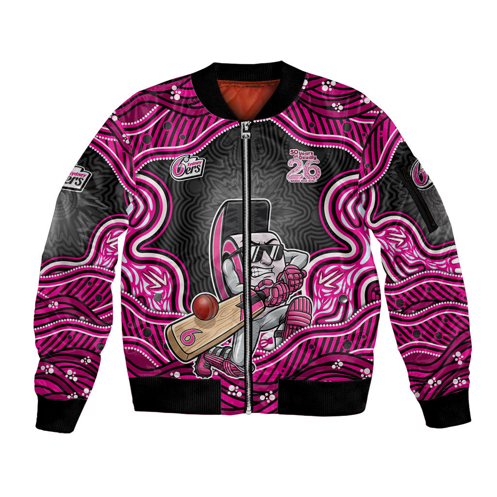 Sydney Sixers NAIDOC Week 2026 Sleeve Zip Bomber Jacket Aboriginal Indigenous - 50 Years of Deadly