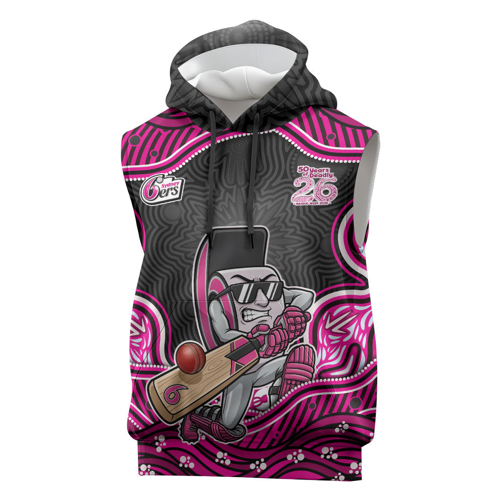 Sydney Sixers NAIDOC Week 2026 Sleeveless Hoodie Aboriginal Indigenous - 50 Years of Deadly