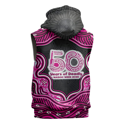 Sydney Sixers NAIDOC Week 2026 Sleeveless Hoodie Aboriginal Indigenous - 50 Years of Deadly