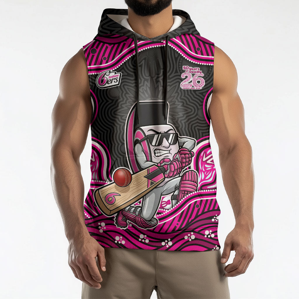 Sydney Sixers NAIDOC Week 2026 Sleeveless Hoodie Aboriginal Indigenous - 50 Years of Deadly