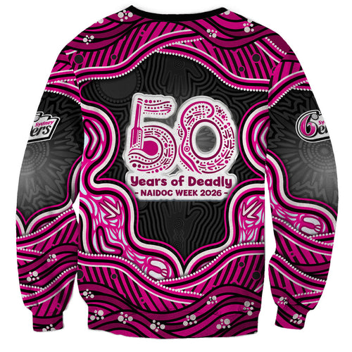 Sydney Sixers NAIDOC Week 2026 Sweatshirt Aboriginal Indigenous - 50 Years of Deadly
