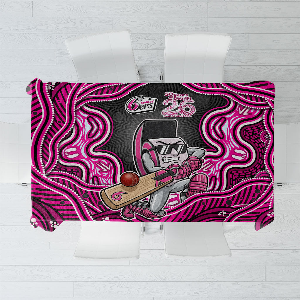 Sydney Sixers NAIDOC Week 2026 Tablecloth Aboriginal Indigenous - 50 Years of Deadly