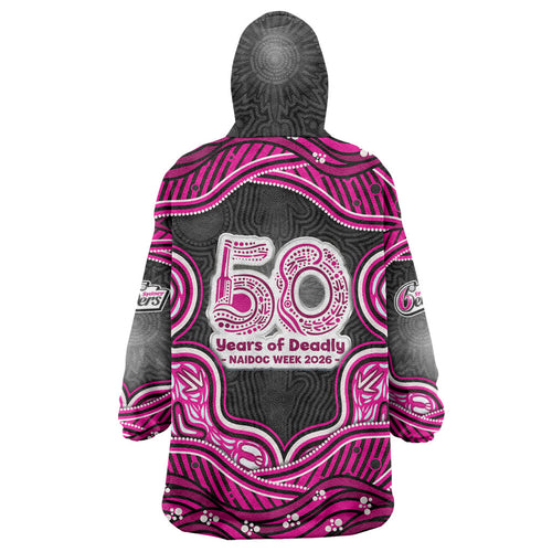 Sydney Sixers NAIDOC Week 2026 Wearable Blanket Hoodie Aboriginal Indigenous - 50 Years of Deadly
