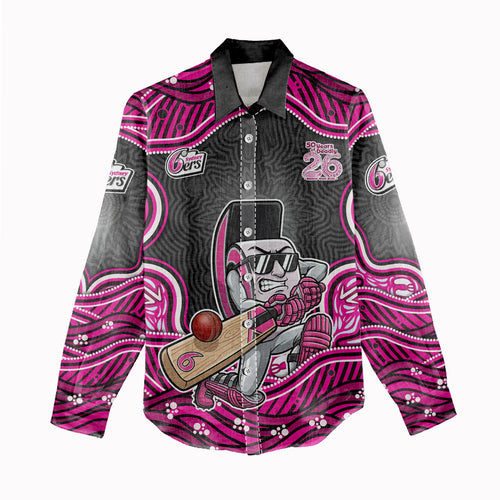 Sydney Sixers NAIDOC Week 2026 Women Casual Shirt Aboriginal Indigenous - 50 Years of Deadly