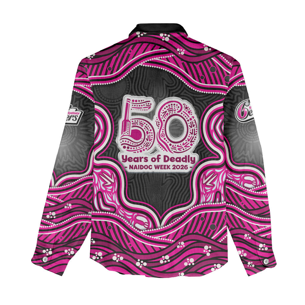 Sydney Sixers NAIDOC Week 2026 Women Casual Shirt Aboriginal Indigenous - 50 Years of Deadly