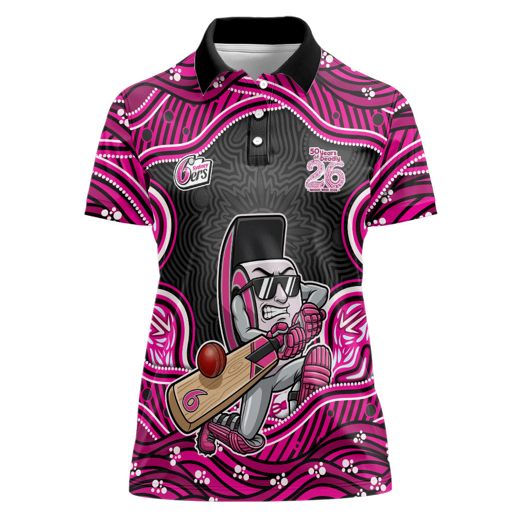 Sydney Sixers NAIDOC Week 2026 Women Polo Shirt Aboriginal Indigenous - 50 Years of Deadly