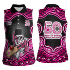 Sydney Sixers NAIDOC Week 2026 Women Sleeveless Polo Shirt Aboriginal Indigenous - 50 Years of Deadly