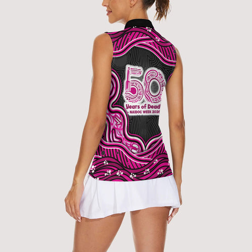 Sydney Sixers NAIDOC Week 2026 Women Sleeveless Polo Shirt Aboriginal Indigenous - 50 Years of Deadly