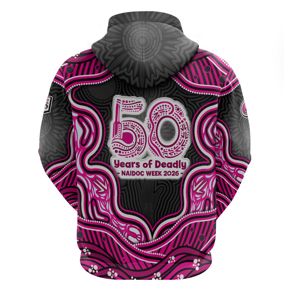 Sydney Sixers NAIDOC Week 2026 Zip Hoodie Aboriginal Indigenous - 50 Years of Deadly