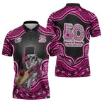 Sydney Sixers NAIDOC Week 2026 Zipper Polo Shirt Aboriginal Indigenous - 50 Years of Deadly